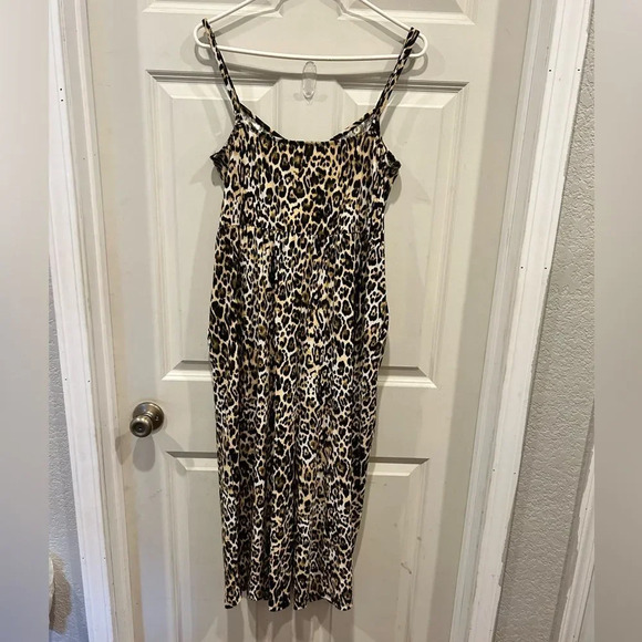 Candies Cheetah‎ Print Spaghetti Strap Jumper size XL - Picture 6 of 7